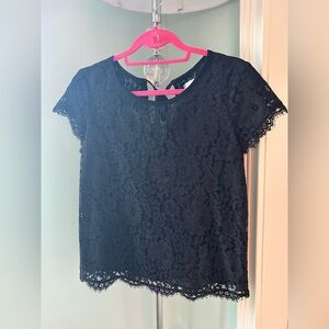 Joie Black Lace Blouse